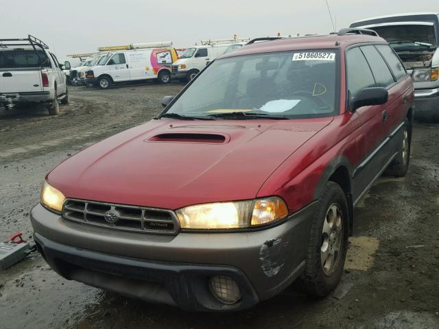 4S3BG685XW7643785 - 1998 SUBARU LEGACY 30T RED photo 2