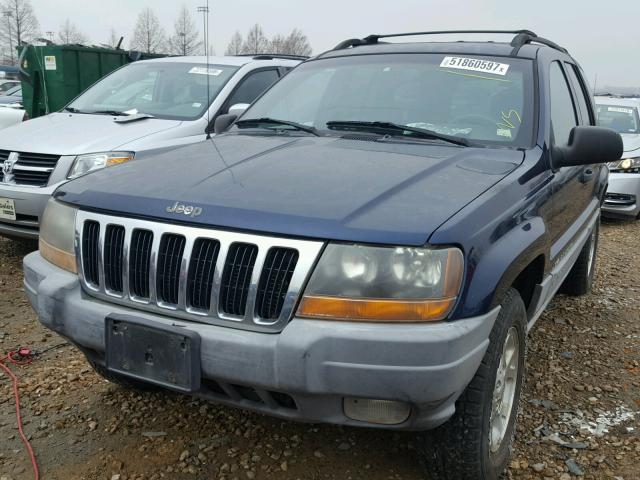 1J4GW48S6YC383666 - 2000 JEEP GRAND CHER BLUE photo 2