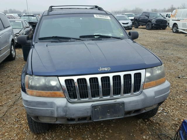 1J4GW48S6YC383666 - 2000 JEEP GRAND CHER BLUE photo 9