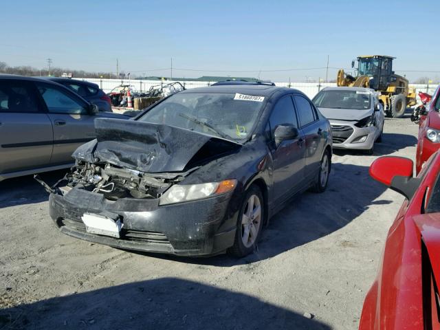 JHMFA16847S006486 - 2007 HONDA CIVIC EX შავი ფოტო 2