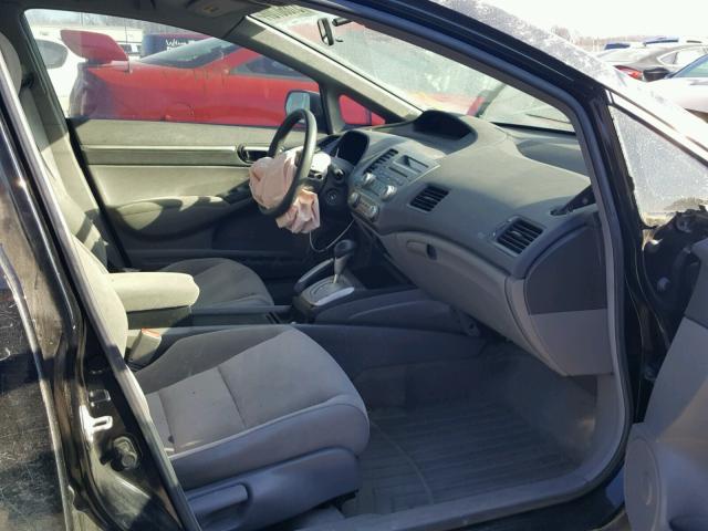 JHMFA16847S006486 - 2007 HONDA CIVIC EX შავი ფოტო 5