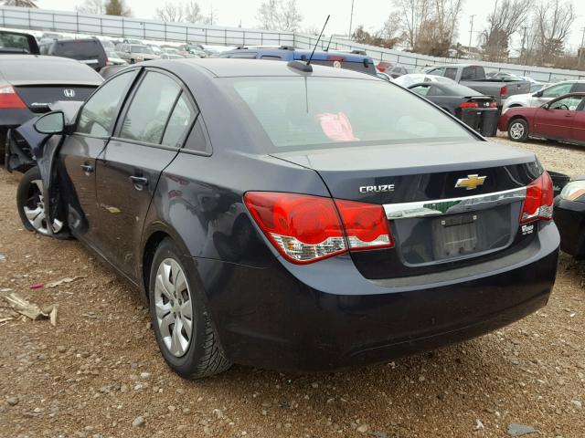 1G1PA5SH5F7123698 - 2015 CHEVROLET CRUZE LS BLUE photo 3