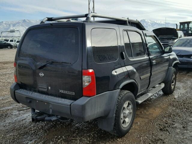 5N1ED28Y01C568468 - 2001 NISSAN XTERRA XE BLACK photo 4