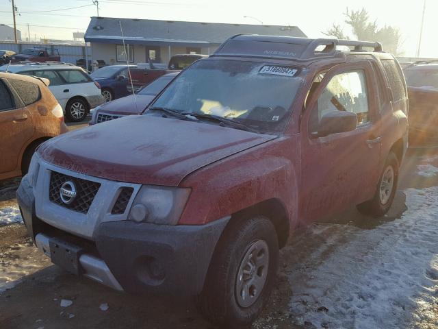 5N1AN0NW4EN804553 - 2014 NISSAN XTERRA X RED photo 2