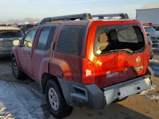 5N1AN0NW4EN804553 - 2014 NISSAN XTERRA X RED photo 3