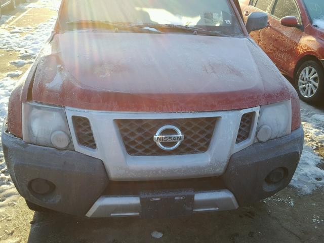 5N1AN0NW4EN804553 - 2014 NISSAN XTERRA X RED photo 7