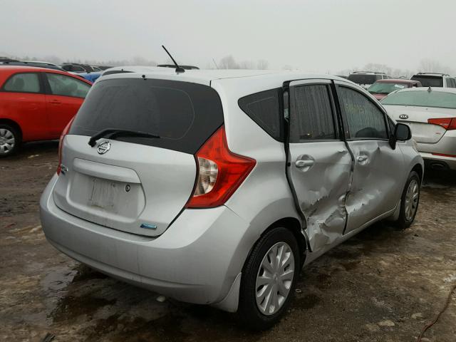 3N1CE2CP9EL353045 - 2014 NISSAN VERSA NOTE SILVER photo 4