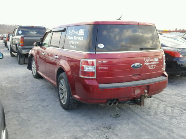 2FMEK62C09BB07003 - 2009 FORD FLEX SEL RED photo 3