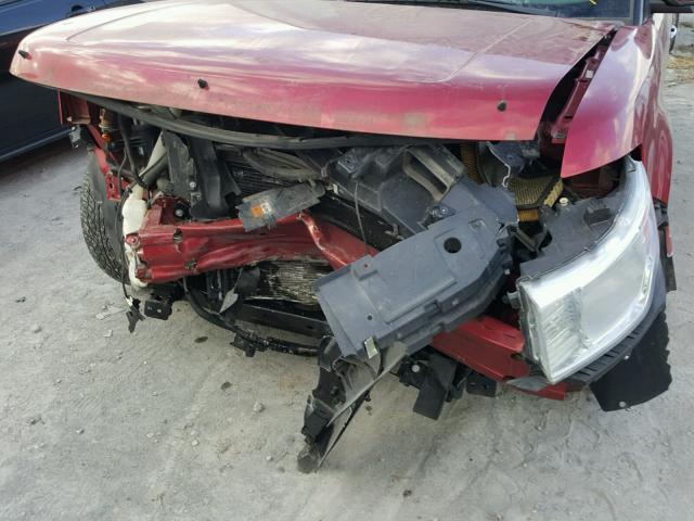 2FMEK62C09BB07003 - 2009 FORD FLEX SEL RED photo 9