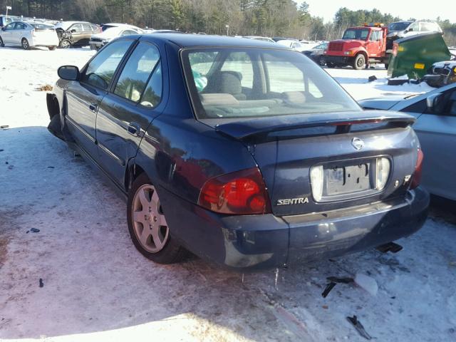 3N1AB51D85L488947 - 2005 NISSAN SENTRA SE- BLUE photo 3