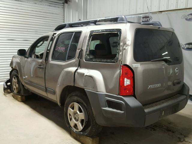 5N1AN08U25C616541 - 2005 NISSAN XTERRA OFF BEIGE photo 3