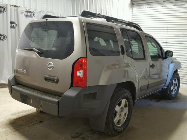 5N1AN08U25C616541 - 2005 NISSAN XTERRA OFF BEIGE photo 4