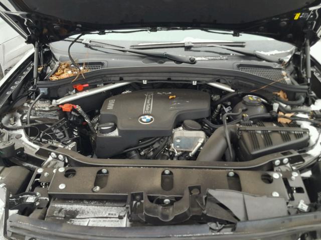 5UXWX9C51H0T00187 - 2017 BMW X3 XDRIVE2 BLACK photo 7