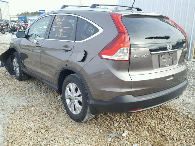 2HKRM4H79EH663761 - 2014 HONDA CR-V EXL TAN photo 3