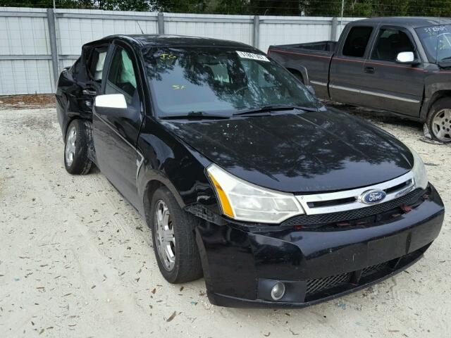 1FAHP35N98W279936 - 2008 FORD FOCUS SE BLACK photo 1