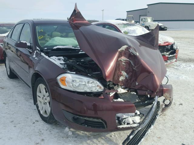 2G1WC58R079269108 - 2007 CHEVROLET IMPALA LT RED photo 1