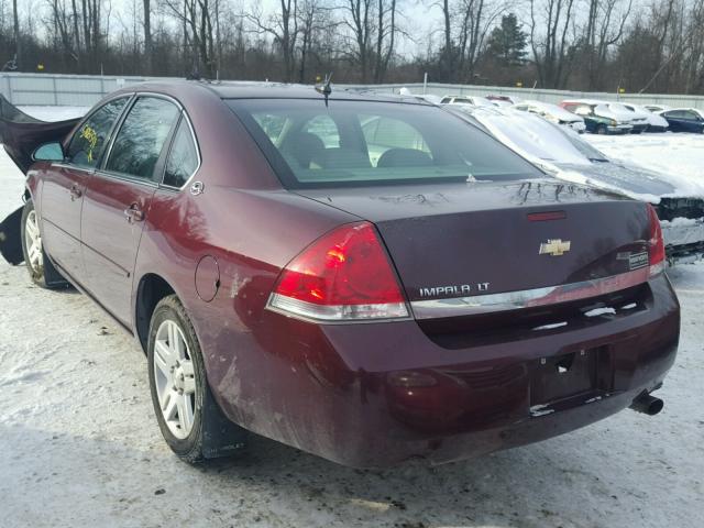 2G1WC58R079269108 - 2007 CHEVROLET IMPALA LT RED photo 3