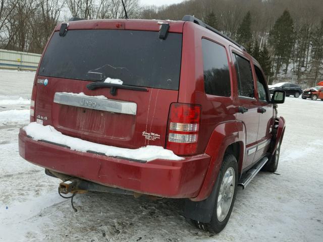 1C4PJMAK6CW168214 - 2012 JEEP LIBERTY SP RED photo 4