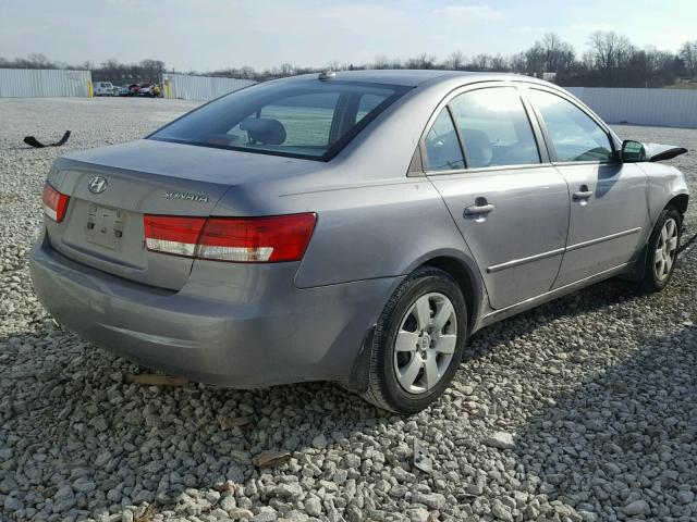 5NPET46C17H273614 - 2007 HYUNDAI SONATA GLS SILVER photo 4