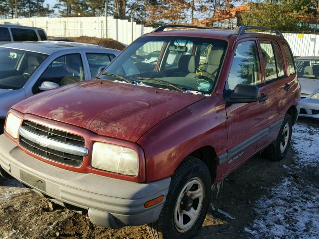 2CNBJ13C5Y6923199 - 2000 CHEVROLET TRACKER RED photo 2