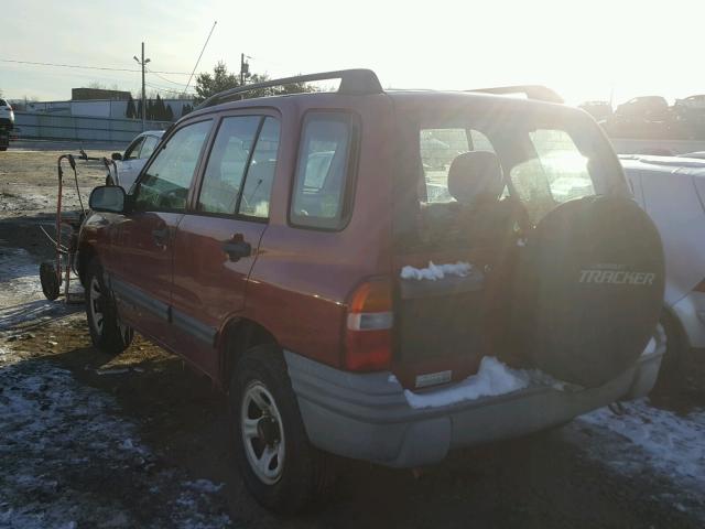 2CNBJ13C5Y6923199 - 2000 CHEVROLET TRACKER RED photo 3