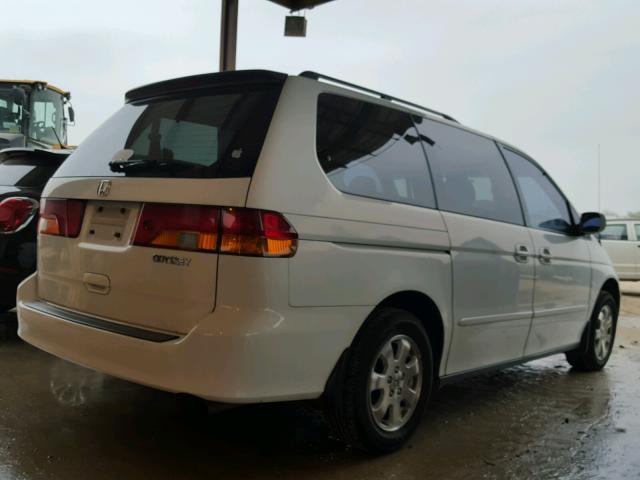 5FNRL18024B024574 - 2004 HONDA ODYSSEY EX WHITE photo 4