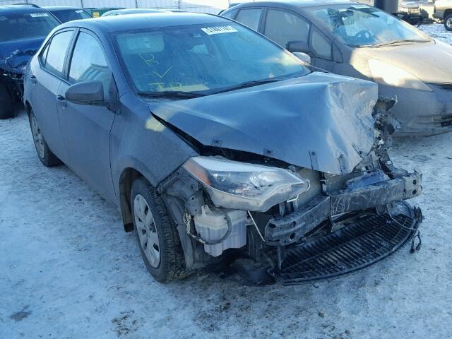 2T1BURHEXEC163754 - 2014 TOYOTA COROLLA L GRAY photo 1