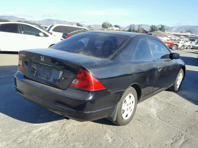 1HGEM22533L018169 - 2003 HONDA CIVIC LX BLACK photo 4