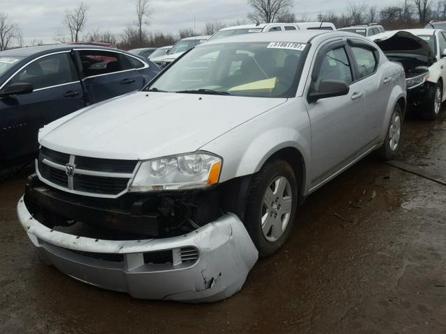 1B3LC46B09N568805 - 2009 DODGE AVENGER SE SILVER photo 2