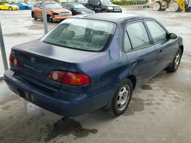 2T1BR12EX2C560100 - 2002 TOYOTA COROLLA CE BLUE photo 4