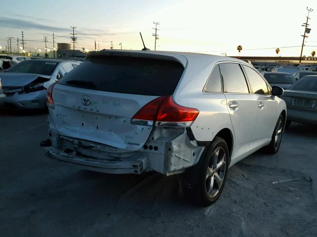 4T3ZK3BB1CU049256 - 2012 TOYOTA VENZA LE WHITE photo 4