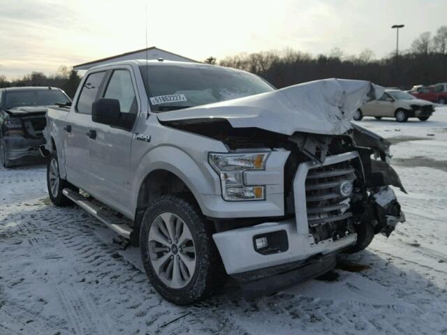 1FTEW1EP9HFA68595 - 2017 FORD F150 SUPER SILVER photo 1