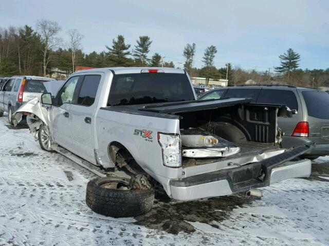 1FTEW1EP9HFA68595 - 2017 FORD F150 SUPER SILVER photo 3