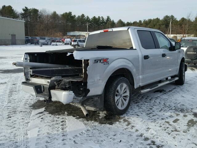 1FTEW1EP9HFA68595 - 2017 FORD F150 SUPER SILVER photo 4