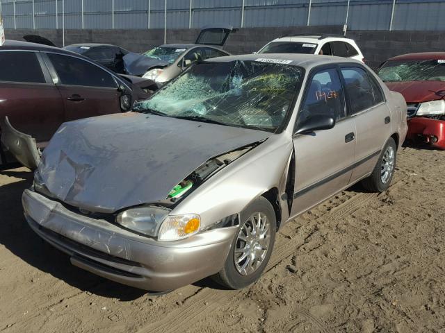 1Y1SK52861Z420857 - 2001 CHEVROLET GEO PRIZM TAN photo 2