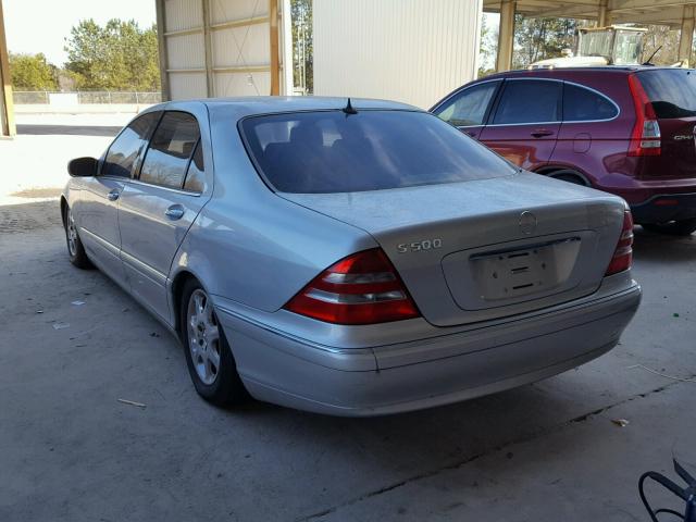 WDBNG75J1YA067528 - 2000 MERCEDES-BENZ S 500 SILVER photo 3