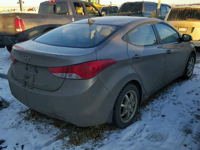 5NPDH4AE9CH132046 - 2012 HYUNDAI ELANTRA GL BEIGE photo 4