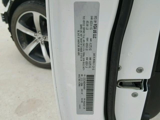 2C3CDXBG9HH549647 - 2017 DODGE CHARGER SE WHITE photo 10