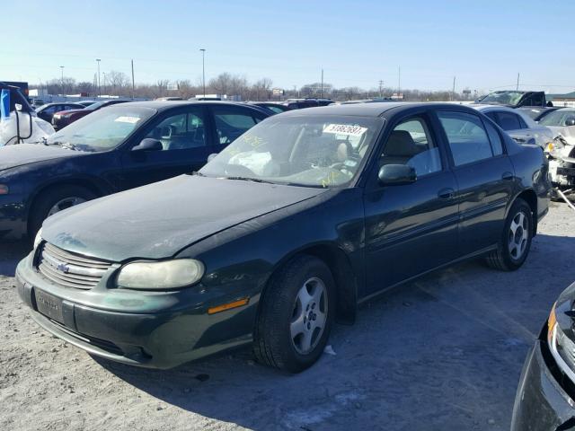 1G1NE52J12M683146 - 2002 CHEVROLET MALIBU LS GREEN photo 2