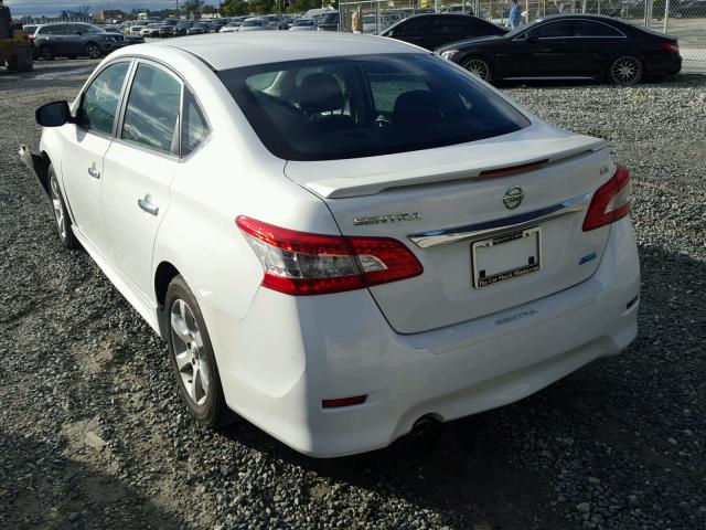 3N1AB7AP6DL669016 - 2013 NISSAN SENTRA S WHITE photo 3