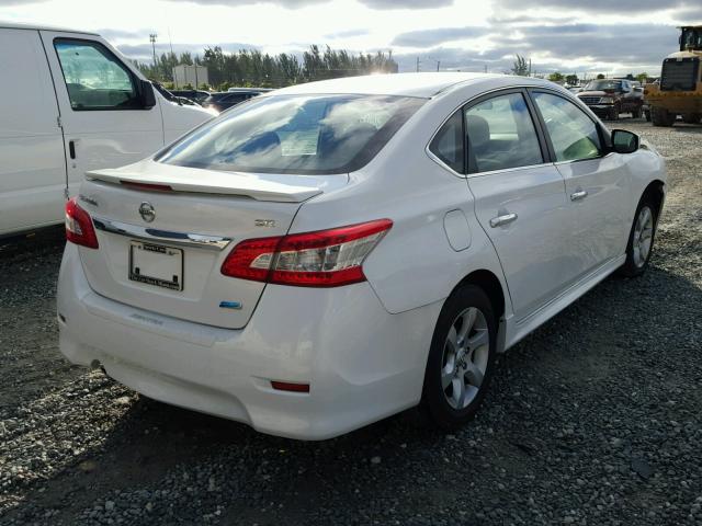 3N1AB7AP6DL669016 - 2013 NISSAN SENTRA S WHITE photo 4