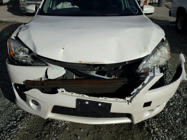 3N1AB7AP6DL669016 - 2013 NISSAN SENTRA S WHITE photo 9