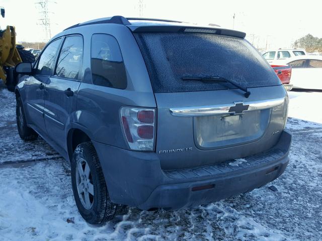 2CNDL23F056182054 - 2005 CHEVROLET EQUINOX LS GRAY photo 3