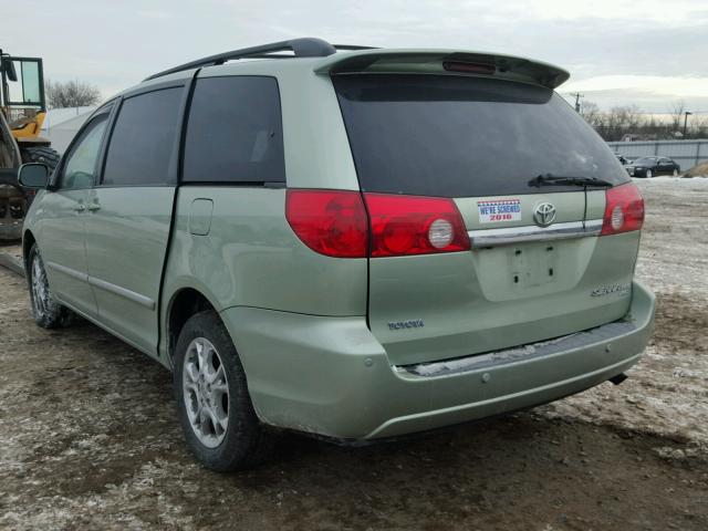 5TDBA22C66S062890 - 2006 TOYOTA SIENNA XLE GREEN photo 3