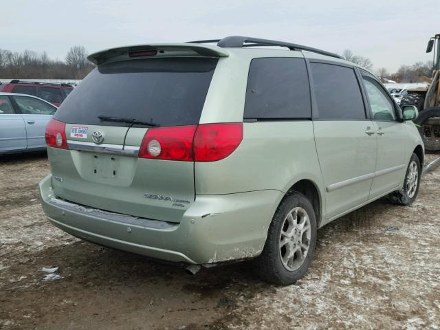 5TDBA22C66S062890 - 2006 TOYOTA SIENNA XLE GREEN photo 4