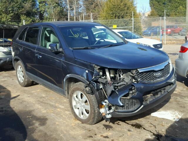 5XYKT3A19BG137377 - 2011 KIA SORENTO BA BLUE photo 1