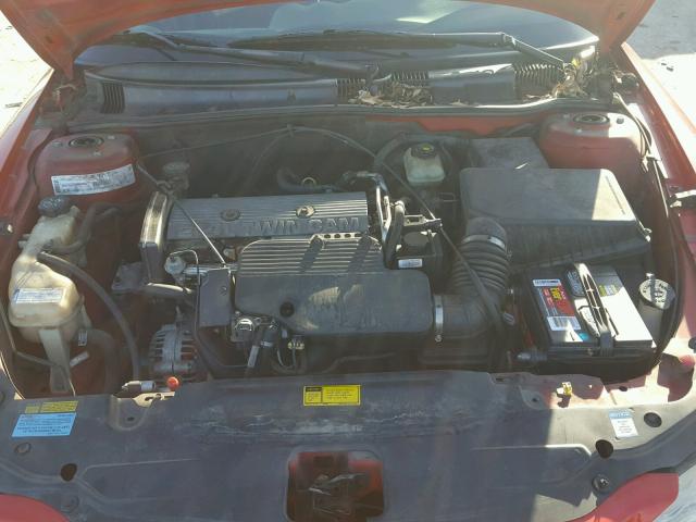 1G2NE52T51M522858 - 2001 PONTIAC GRAND AM S წითელი ფოტო 7