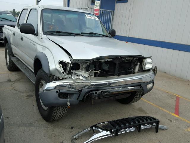 5TEGN92N23Z242449 - 2003 TOYOTA TACOMA DOU SILVER photo 1