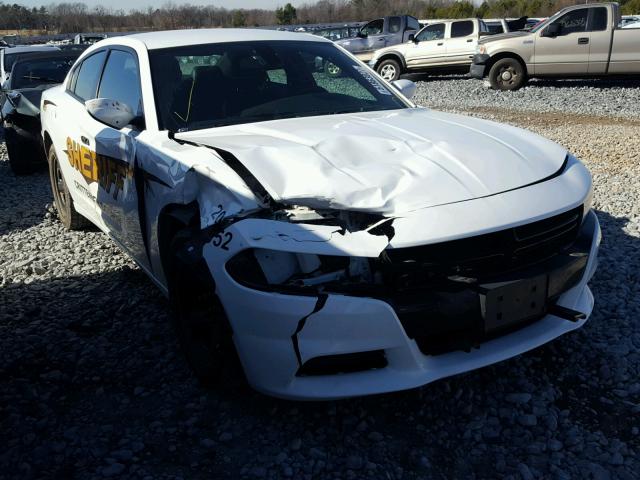 2C3CDXAGXFH772052 - 2015 DODGE CHARGER PO WHITE photo 1