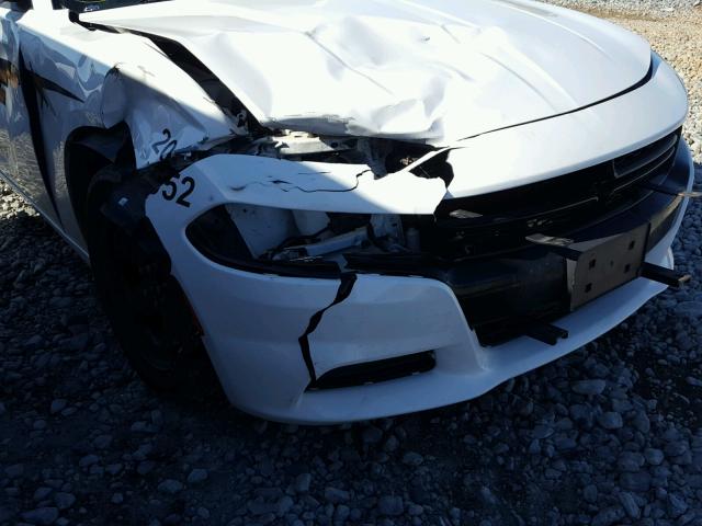 2C3CDXAGXFH772052 - 2015 DODGE CHARGER PO WHITE photo 9